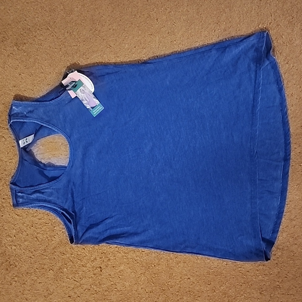 Green Tea - Women's Tank Top Size Small - French Blue NWT